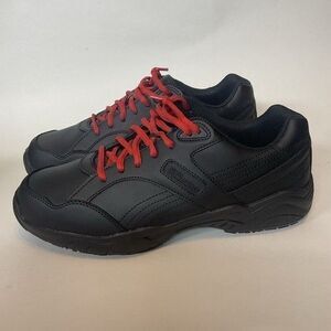 SR Max SMR6100 Black Lace Up Slip Resistant Low Athletic Work Shoe Men Size 8.5